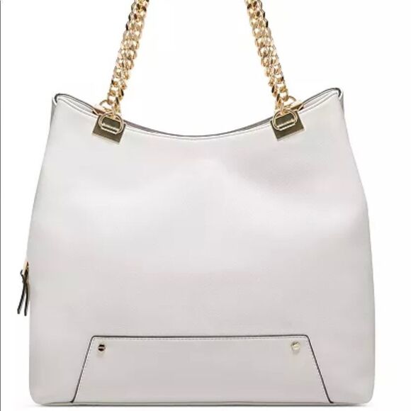 NWT INC International Concepts Tripii Chain Tote Off White/Cream - Picture 1 of 11